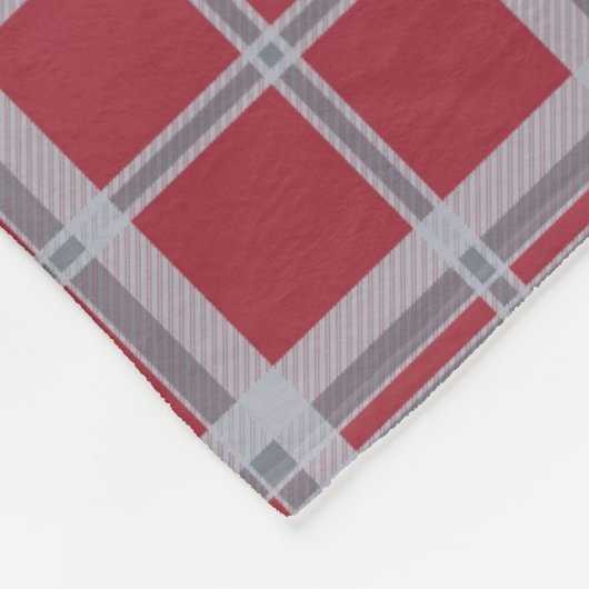 Washington Staat University Cougar Tartan Fleecedecke (Ecke)