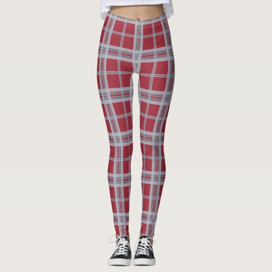 Washington Staat University Cougar Tartan Leggings (Vorderseite)