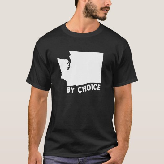 Washington Staat US Zuhause Map by Choice T-Shirt (Vorderseite)