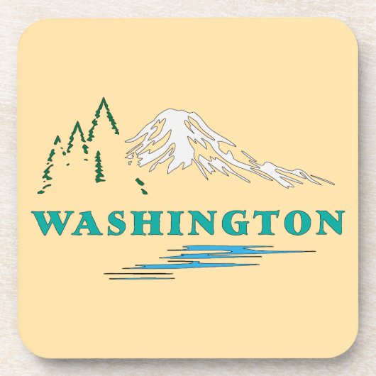 Washington Staat USA Getränkeuntersetzer (Vorderseite)