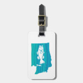 Washington Staat Wave Fishing Gepäckanhänger (Vorderseite vertikal)