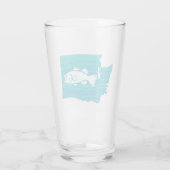 Washington Staat Wave Fishing Glas (Rückseite)