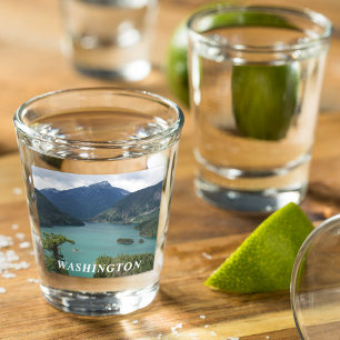 Washington Staaten North Cascades Nationalpark Schnapsglas
