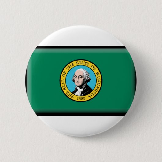 Washington-Staats-Flagge Button (Vorderseite)
