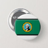 Washington-Staats-Flagge Button (Vorne & Hinten)