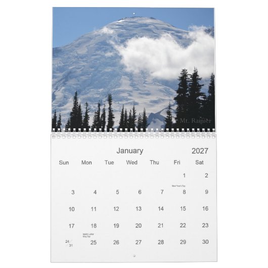 Washington-Staats-Kalender 2013 Kalender (Jan 2027)