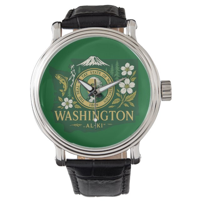 Washington Staatsstolz Armbanduhr (Vorderseite)
