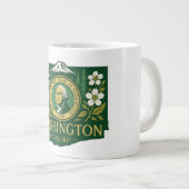 Washington Staatsstolz Jumbo-Tasse (Vorderseite Rechts)