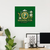 Washington Staatsstolz Poster (Heimbüro)