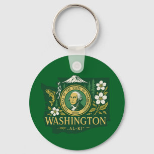 Washington Staatsstolz Schlüsselanhänger