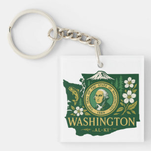 Washington Staatsstolz Schlüsselanhänger