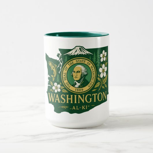 Washington Staatsstolz Tasse (Zentrum)