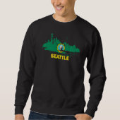 Washington State Flag Seattle City Seattle Sweatshirt (Vorderseite)