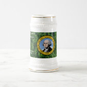 Washington State Flag Stein Bierglas (Mittel)