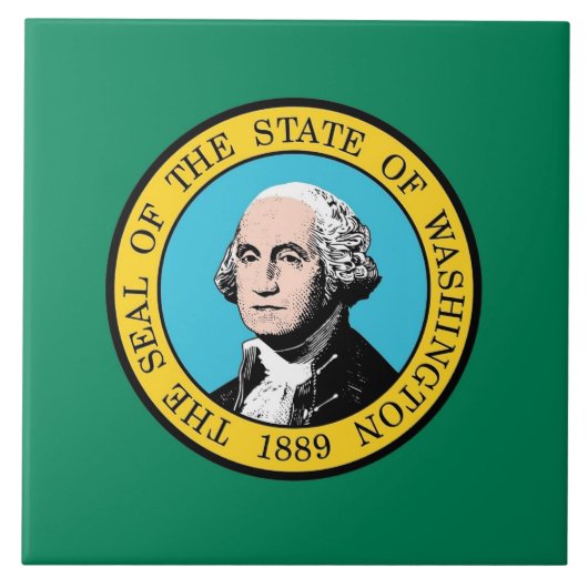 Washington State Flag Tile Fliese (Vorderseite)