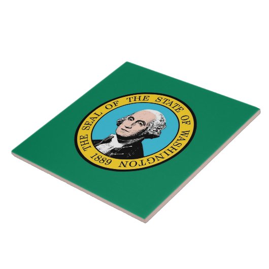 Washington State Flag Tile Fliese (Seite)