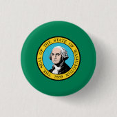 Washington State Flag USA Button (Vorderseite)