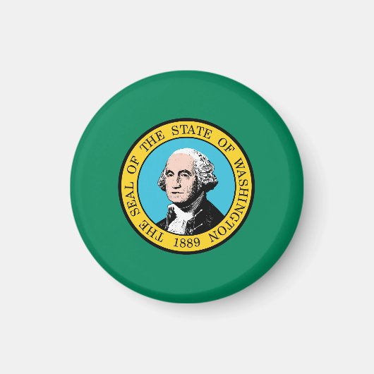 Washington State Flag USA Magnet (Vorne)
