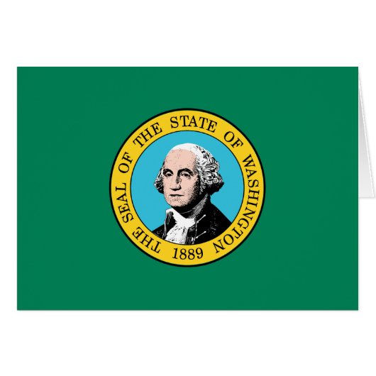 Washington State Flagge (Vorderseite (Horizontal))