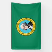 Washington State Flagge Banner (Vertikal)