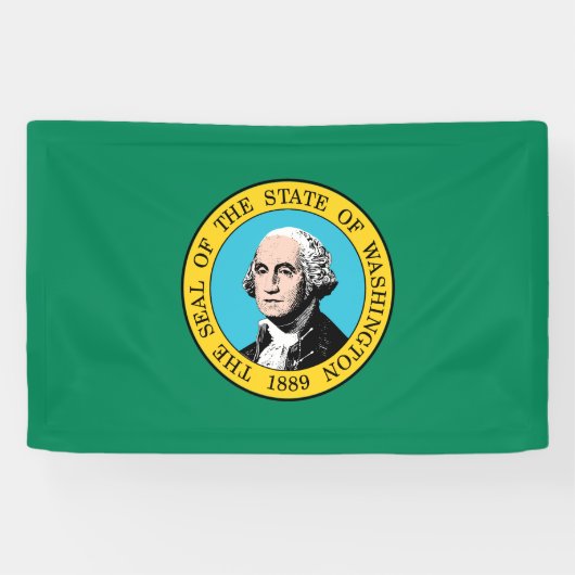 Washington State Flagge Banner (Horizontal)