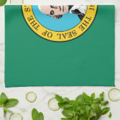 Washington State Flagge Geschirrtuch (Gefaltet)