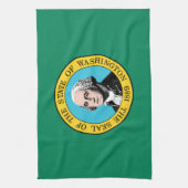 Washington State Flagge Geschirrtuch (Vertikal)