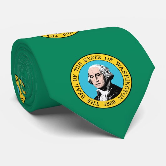 Washington State Flagge Krawatte (Gerollt)