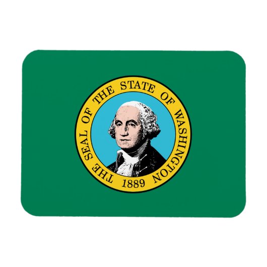 Washington State Flagge Magnet (Horizontal)