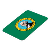 Washington State Flagge Magnet (Linke Seite)