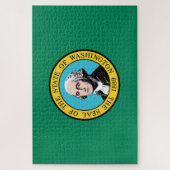 Washington State Flagge Puzzle (Vertikal)