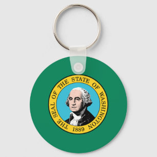 Washington State Flagge Schlüsselanhänger