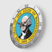 Washington State Große Wanduhr (Winkel)