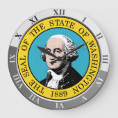 Washington State Große Wanduhr (Vorderseite)