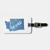 Washington State Home Wood Grain Gepäckanhänger (Vorderseite horizontal)