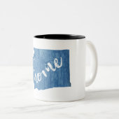 Washington State Home Wood Grain Zweifarbige Tasse (VorderseiteRechts)
