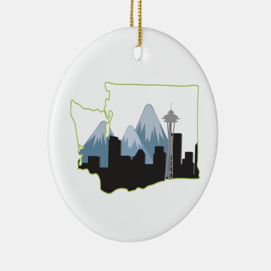 Washington State Keramik Ornament (Rechts)