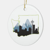 Washington State Keramik Ornament (Links)