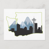 Washington State Postkarte (Vorderseite)