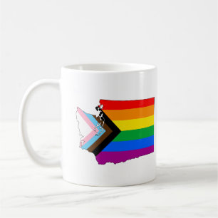 Washington State Pride LGBTQ Progress Pride Kaffeetasse