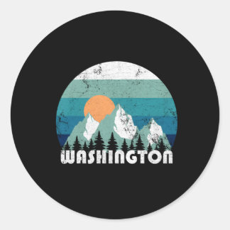 Washington State Runder Aufkleber