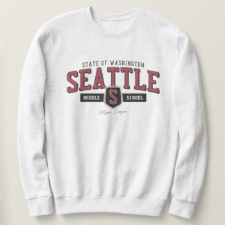 Washington state Seattle varsity college style Sweatshirt