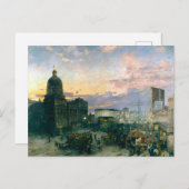 Washington Street Indianapolis Indiana Painting Postkarte (Vorne/Hinten)