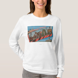 Washington-Terrasse, Utah - große Buchstabe-Szene T-Shirt