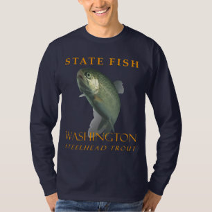 Washington Territory Fische die Steelhead-Forelle T-Shirt