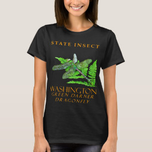 Washington Territory Insekt Der Grüne Drachenflieg T-Shirt