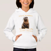 Washington Territory Mammal - das olympische Marmo Hoodie (Vorderseite)