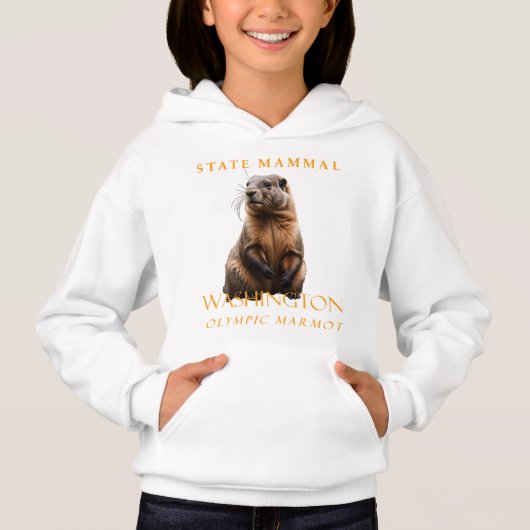 Washington Territory Mammal - das olympische Marmo Hoodie (Vorderseite)