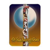 Washington Totem Pole Magnet (Vertikal)