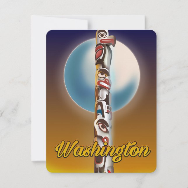 Washington Totempfahl (Vorderseite)